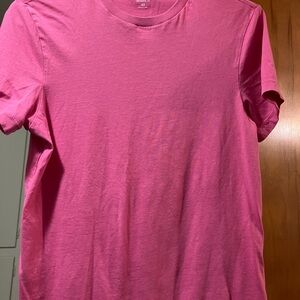 Vibrant Pink Short Sleeve Tee  J. Crew Women’s size XS